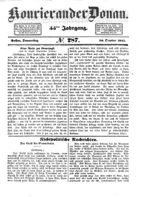 Kourier an der Donau (Donau-Zeitung) Donnerstag 30. Oktober 1845