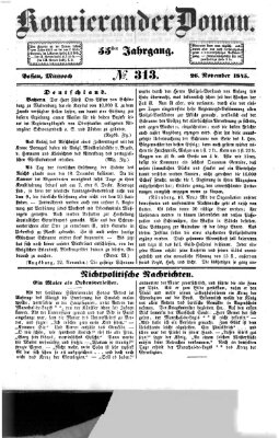 Kourier an der Donau (Donau-Zeitung) Mittwoch 26. November 1845