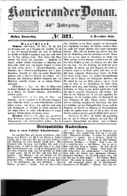 Kourier an der Donau (Donau-Zeitung) Donnerstag 4. Dezember 1845