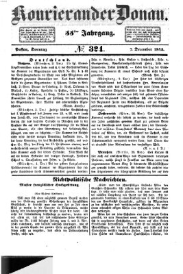 Kourier an der Donau (Donau-Zeitung) Sonntag 7. Dezember 1845