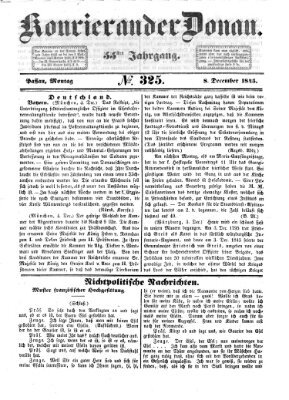 Kourier an der Donau (Donau-Zeitung) Montag 8. Dezember 1845