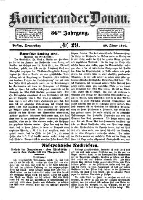 Kourier an der Donau (Donau-Zeitung) Donnerstag 29. Januar 1846