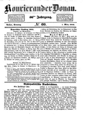 Kourier an der Donau (Donau-Zeitung) Sonntag 1. März 1846