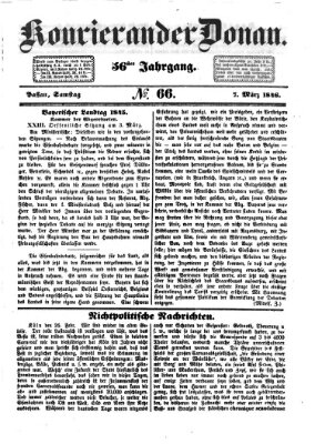 Kourier an der Donau (Donau-Zeitung) Samstag 7. März 1846