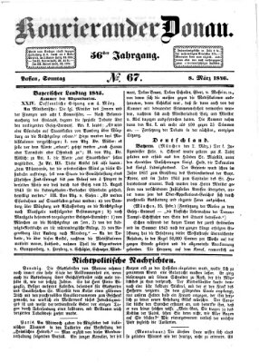 Kourier an der Donau (Donau-Zeitung) Sonntag 8. März 1846