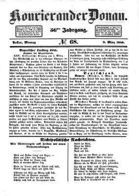 Kourier an der Donau (Donau-Zeitung) Montag 9. März 1846