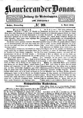 Kourier an der Donau (Donau-Zeitung) Donnerstag 9. April 1846