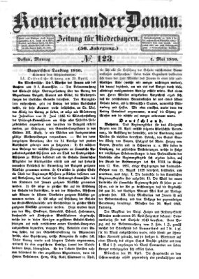 Kourier an der Donau (Donau-Zeitung) Montag 4. Mai 1846