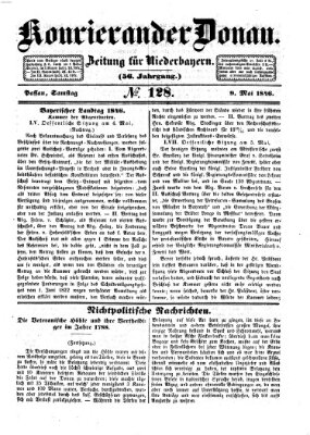 Kourier an der Donau (Donau-Zeitung) Samstag 9. Mai 1846