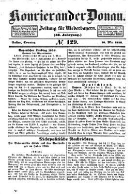 Kourier an der Donau (Donau-Zeitung) Sonntag 10. Mai 1846