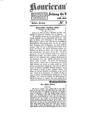 Kourier an der Donau (Donau-Zeitung) Freitag 29. Mai 1846