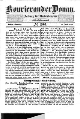 Kourier an der Donau (Donau-Zeitung) Samstag 6. Juni 1846