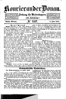 Kourier an der Donau (Donau-Zeitung) Montag 8. Juni 1846