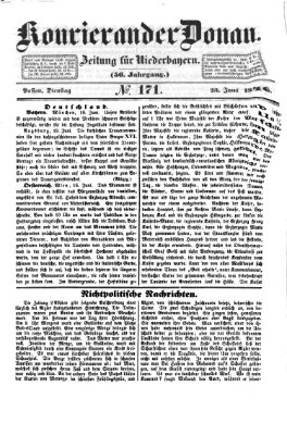 Kourier an der Donau (Donau-Zeitung) Dienstag 23. Juni 1846