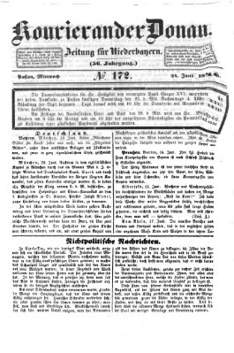 Kourier an der Donau (Donau-Zeitung) Mittwoch 24. Juni 1846