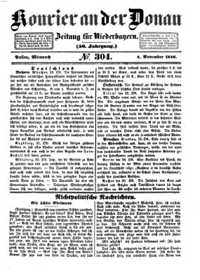 Kourier an der Donau (Donau-Zeitung) Mittwoch 4. November 1846