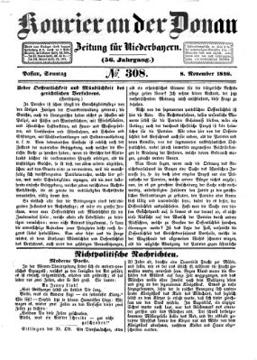 Kourier an der Donau (Donau-Zeitung) Sonntag 8. November 1846