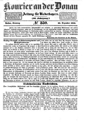 Kourier an der Donau (Donau-Zeitung) Sonntag 20. Dezember 1846