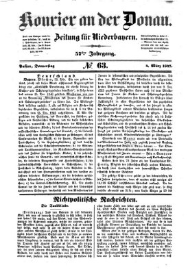 Kourier an der Donau (Donau-Zeitung) Donnerstag 4. März 1847