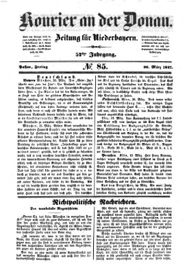 Kourier an der Donau (Donau-Zeitung) Freitag 26. März 1847