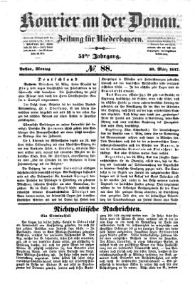 Kourier an der Donau (Donau-Zeitung) Montag 29. März 1847