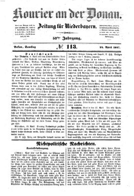 Kourier an der Donau (Donau-Zeitung) Samstag 24. April 1847