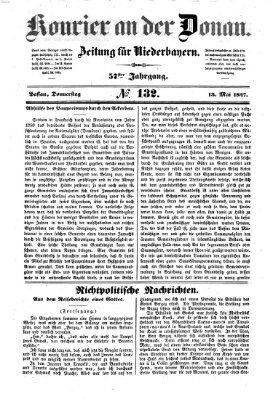 Kourier an der Donau (Donau-Zeitung) Donnerstag 13. Mai 1847