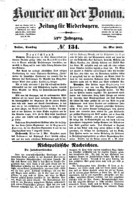 Kourier an der Donau (Donau-Zeitung) Samstag 15. Mai 1847