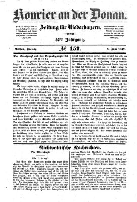 Kourier an der Donau (Donau-Zeitung) Freitag 4. Juni 1847