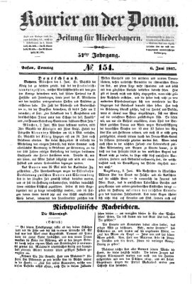 Kourier an der Donau (Donau-Zeitung) Sonntag 6. Juni 1847