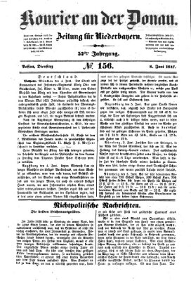 Kourier an der Donau (Donau-Zeitung) Dienstag 8. Juni 1847