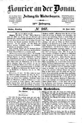 Kourier an der Donau (Donau-Zeitung) Samstag 19. Juni 1847