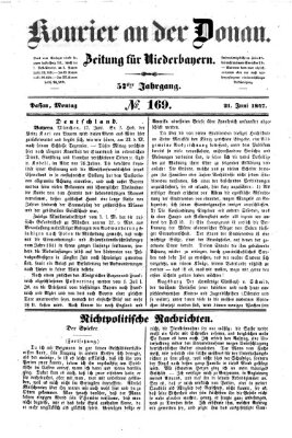 Kourier an der Donau (Donau-Zeitung) Montag 21. Juni 1847