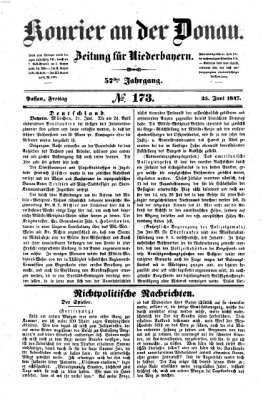 Kourier an der Donau (Donau-Zeitung) Freitag 25. Juni 1847