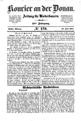 Kourier an der Donau (Donau-Zeitung) Montag 28. Juni 1847