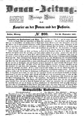 Donau-Zeitung Montag 20. September 1847