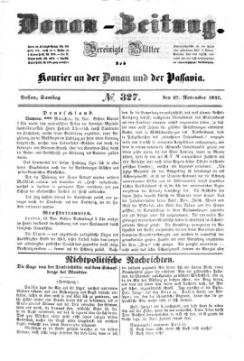 Donau-Zeitung Samstag 27. November 1847