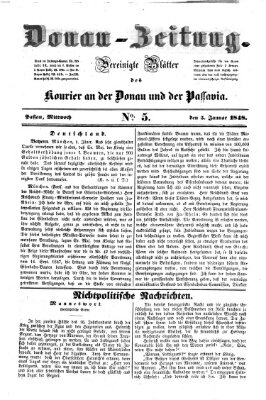 Donau-Zeitung Mittwoch 5. Januar 1848