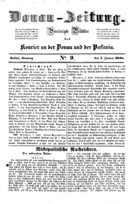 Donau-Zeitung Sonntag 9. Januar 1848