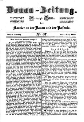 Donau-Zeitung Dienstag 7. März 1848