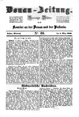 Donau-Zeitung Mittwoch 8. März 1848