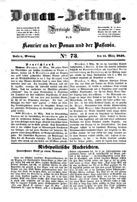 Donau-Zeitung Montag 13. März 1848