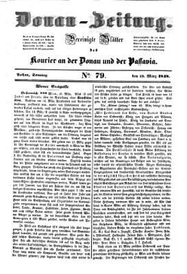 Donau-Zeitung Sonntag 19. März 1848