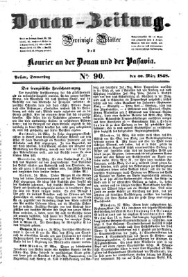 Donau-Zeitung Donnerstag 30. März 1848