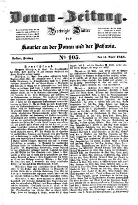 Donau-Zeitung Freitag 14. April 1848