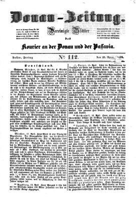 Donau-Zeitung Freitag 21. April 1848