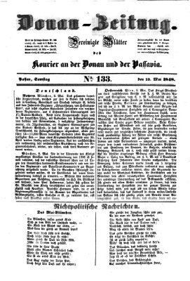 Donau-Zeitung Samstag 13. Mai 1848