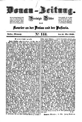 Donau-Zeitung Mittwoch 24. Mai 1848