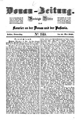 Donau-Zeitung Donnerstag 25. Mai 1848