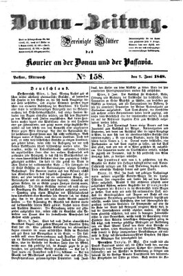 Donau-Zeitung Mittwoch 7. Juni 1848